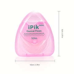 Portable Dental Floss With Triangular Case