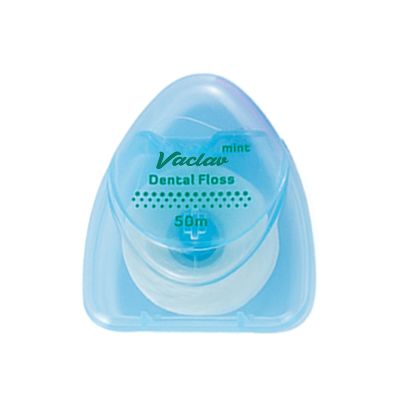 Portable Dental Floss With Triangular Case