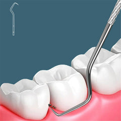 Titanium Steel Toothpicks Dental Floss Outdoor Camping