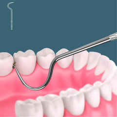 Titanium Steel Toothpicks Dental Floss Outdoor Camping