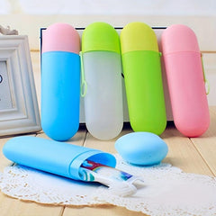 Portable Travel Toothpaste Toothbrush Holder Bathroom Accessories Storage Case