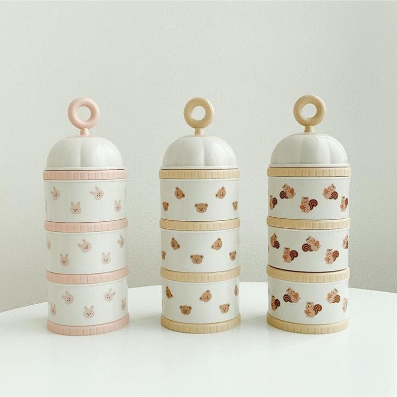Little Bear Olive Tulip Portable Storage Box