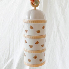Little Bear Olive Tulip Portable Storage Box