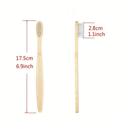 4pcs Bamboo Toothbrushes BPA Soft Bristles Eco Friendly