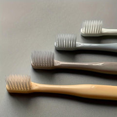 4pcs Macaron Japanese Toothbrush Soft Bristle Adult Small Disposable Manual