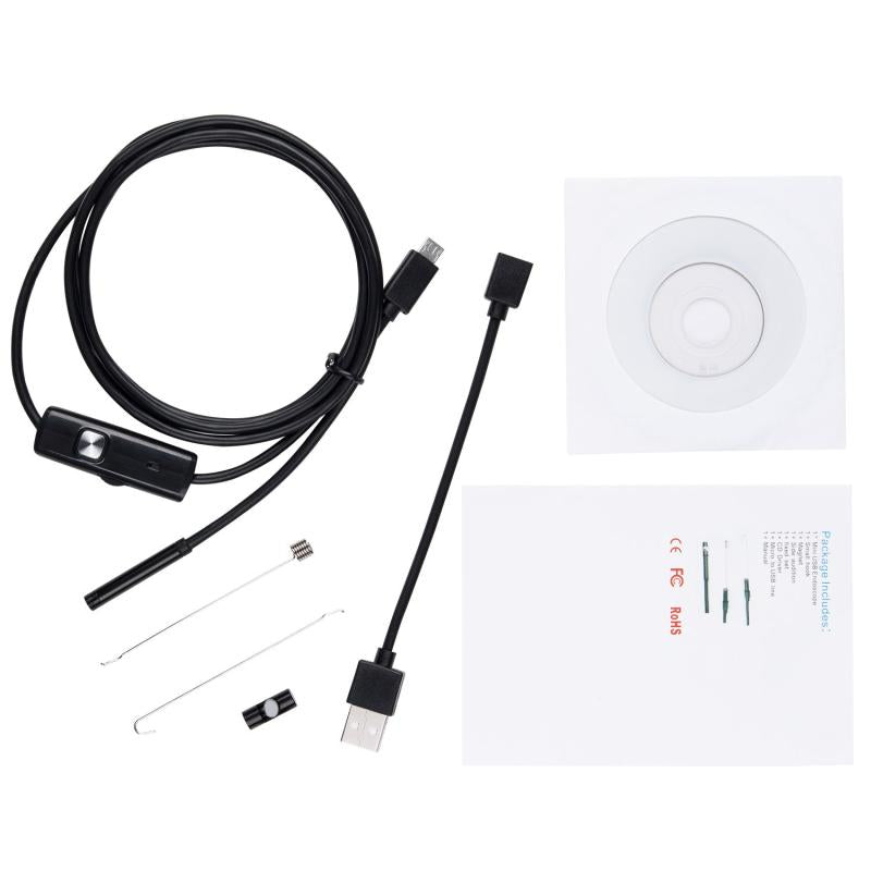 5.5mm Endoscope Car Inspection Camera Magnet Waterproof Mirror Android Video