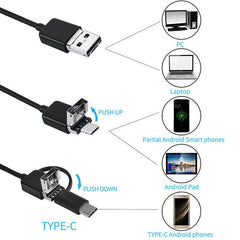 5.5mm Endoscope Car Inspection Camera Magnet Waterproof Mirror Android Video