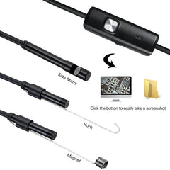 5.5mm Endoscope Car Inspection Camera Magnet Waterproof Mirror Android Video