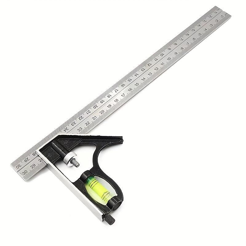 1pc Stainless Steel Adjustable Combination Angle Square