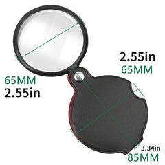 High Leather Magnifying Glass 60mm For Camping