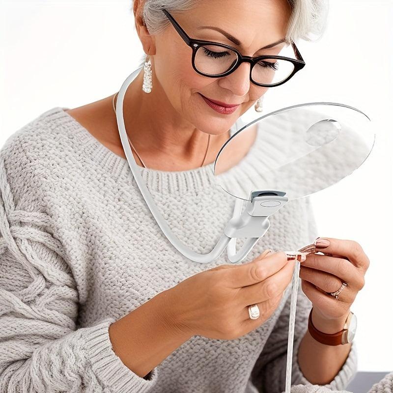 Large Full Page View Magnifying Glass for Seniors Men and Women