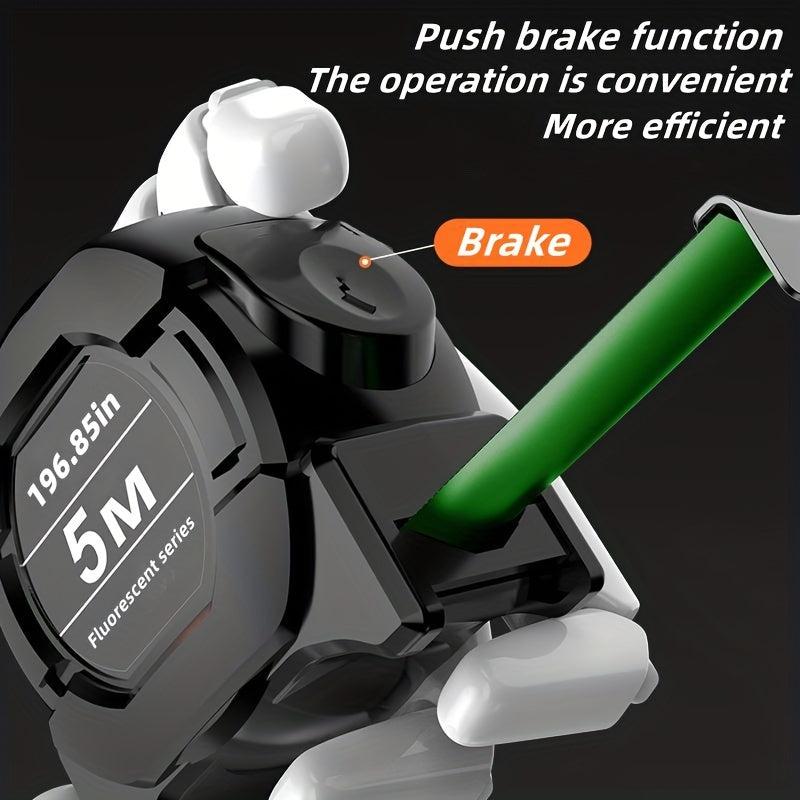 Fluorescent Self-locking Tape Measure 5m High Precision Wear-resistant Steel