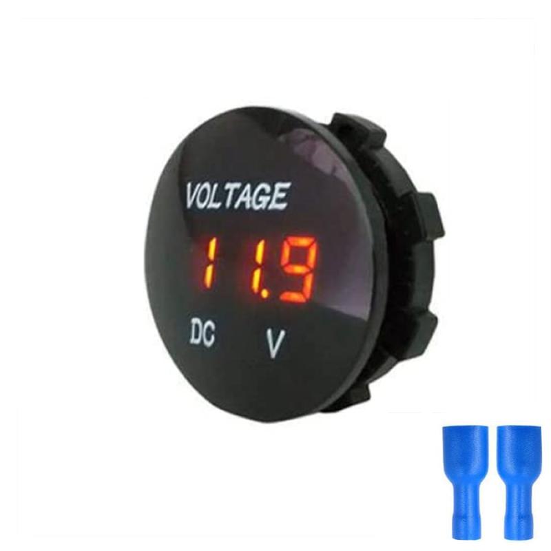DC 5V 48V LED Digital Voltmeter Ammeter Monitor for Car Motorcycle