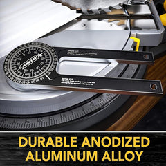 Aluminum Miter Saw Protractor 7 Inch Rust Proof Angle Finder