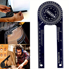 Aluminum Miter Saw Protractor 7 Inch Rust Proof Angle Finder