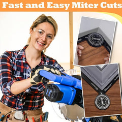 Aluminum Miter Saw Protractor Angle Finder with Laser Engraved Scales