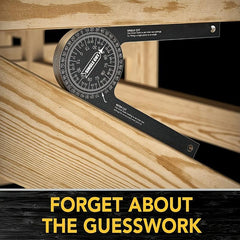 Aluminum Miter Saw Protractor Angle Finder with Laser Engraved Scales