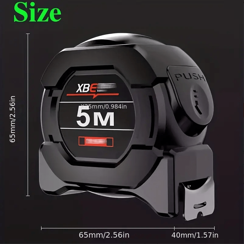 Portable Self-Locking Steel Tape Measure w/ Laser Engraving Code