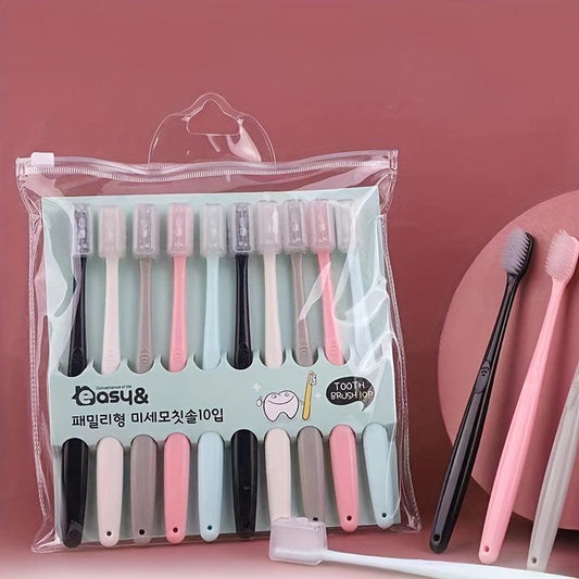 10pcs Japanese Ultra Soft Bristle Toothbrush Set