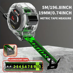 5M Self Locking Steel Tape Measure High Precision Wear Resistant