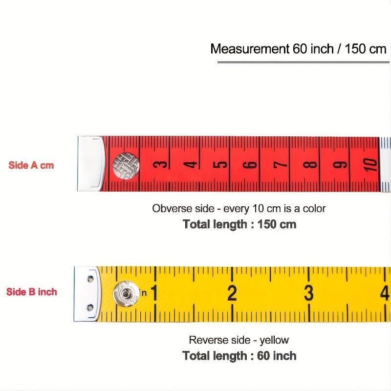 152 Tape Measure Body Measuring Tape Sewing Tailor Soft Flat Ruler Sewing Tape