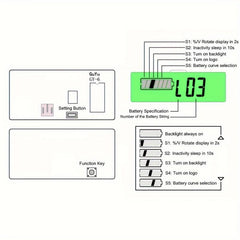 DC 5-72V Meter Capacity Voltage Monitor for Lead Acid & Li-ion Batteries