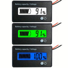 DC 5-72V Meter Capacity Voltage Monitor for Lead Acid & Li-ion Batteries