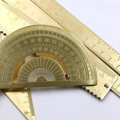 Metal Brass Protractor 0-180 Degree for School & Office Use