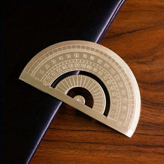 Metal Brass Protractor 0-180 Degree for School & Office Use