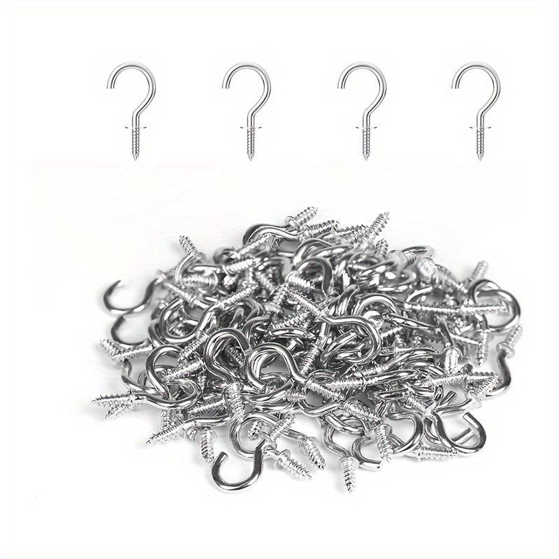 80pcs Small Screw Hooks for Jewelry Crafts and Hats