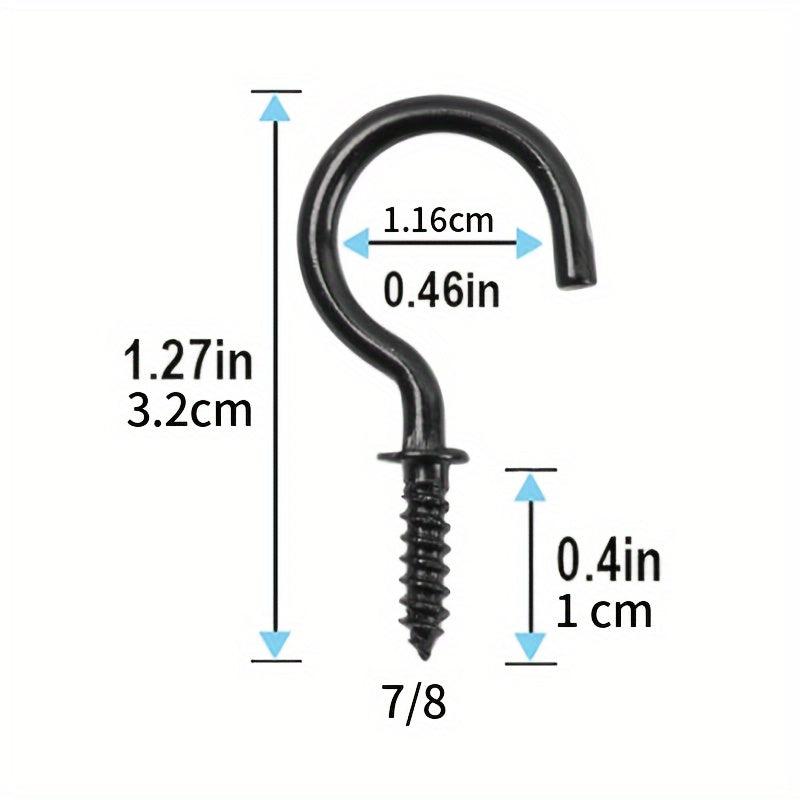 80pcs Small Screw Hooks for Jewelry Crafts and Hats