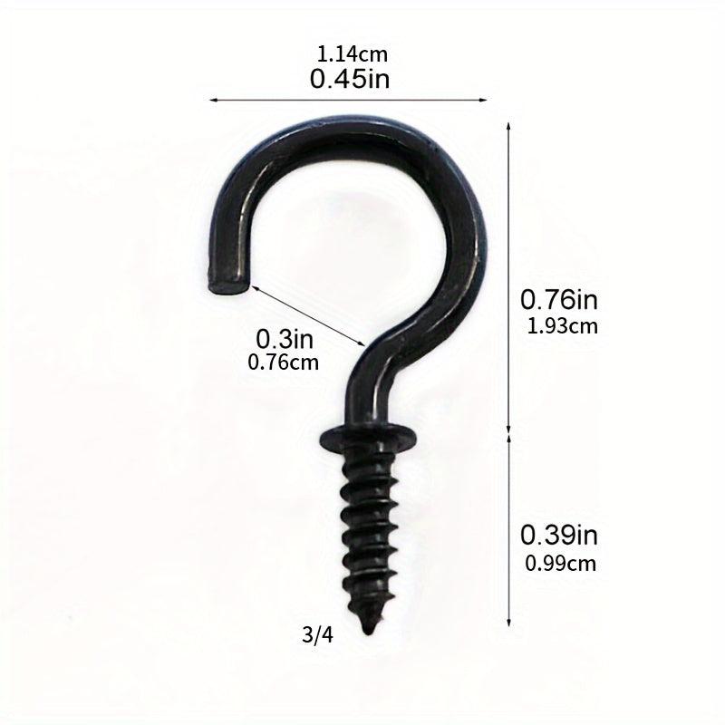 80pcs Small Screw Hooks for Jewelry Crafts and Hats