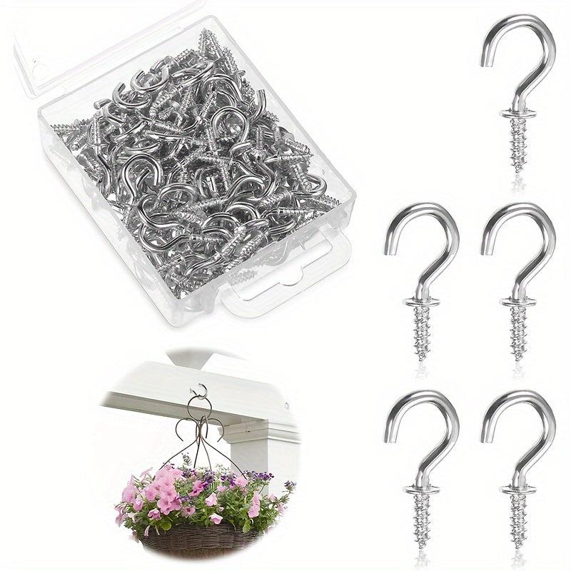 80pcs Small Screw Hooks for Jewelry Crafts and Hats