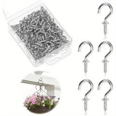 80pcs Small Screw Hooks for Jewelry Crafts and Hats