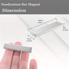 Neodymium Bar Magnets 50x10x3mm Heavy Duty Rare Earth Magnets