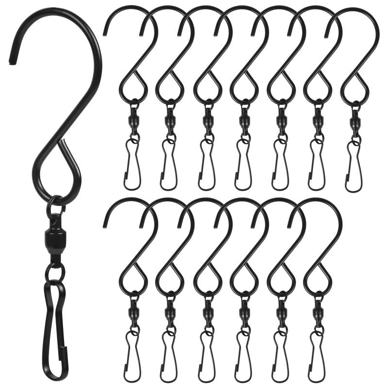 14pcs Stainless Steel Swivel Hooks for Garden Wind Spinners & More