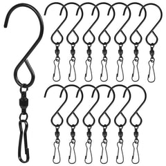 14pcs Stainless Steel Swivel Hooks for Garden Wind Spinners & More