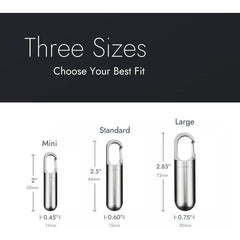 Portable Waterproof Pill Case Titanium Travel Pill Container Keychain