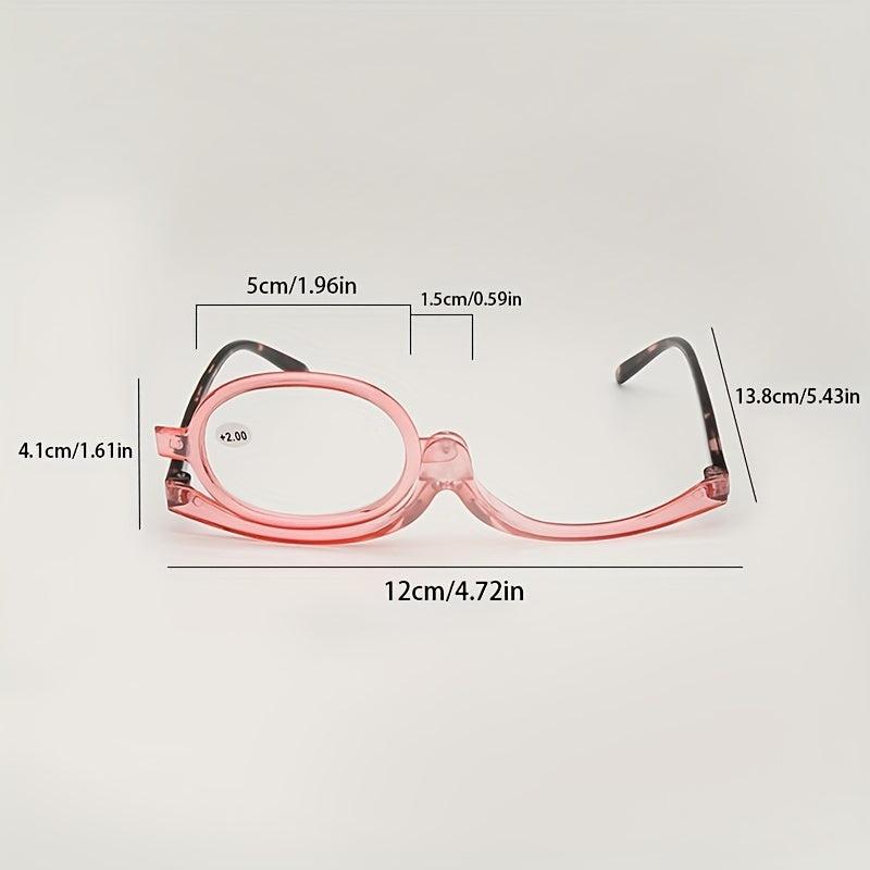 Rotating Makeup Reading Glasses Folding 1.0-4.0 Magnifying Glasses