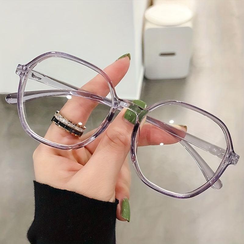 Stylish Polygonal Light Blocking Reading Glasses for Men & Women