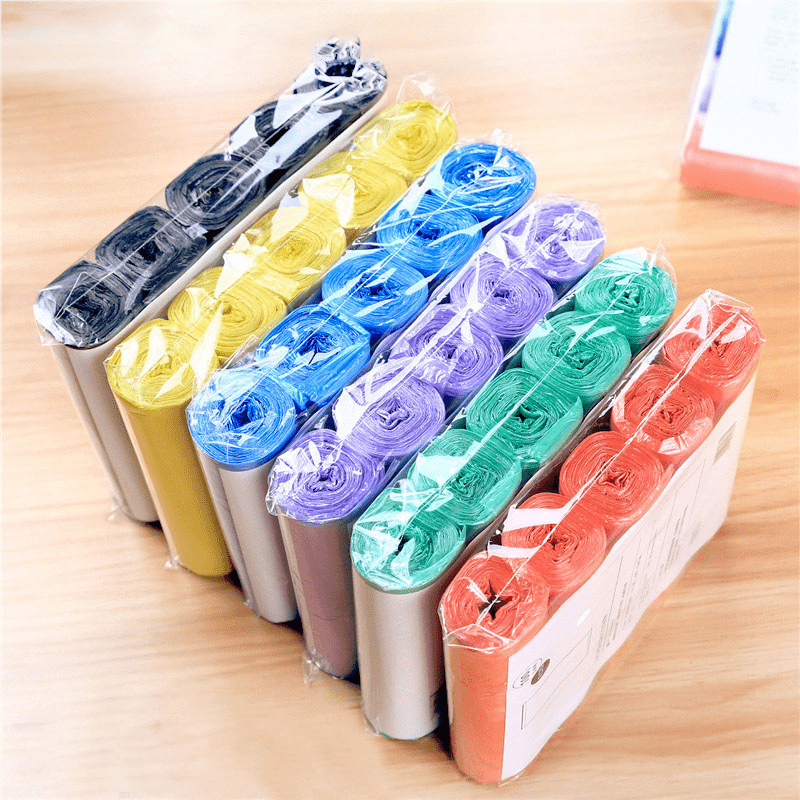 75pcs 4 Gallon Bathroom Small Trash Bags 5 Rolls Pack