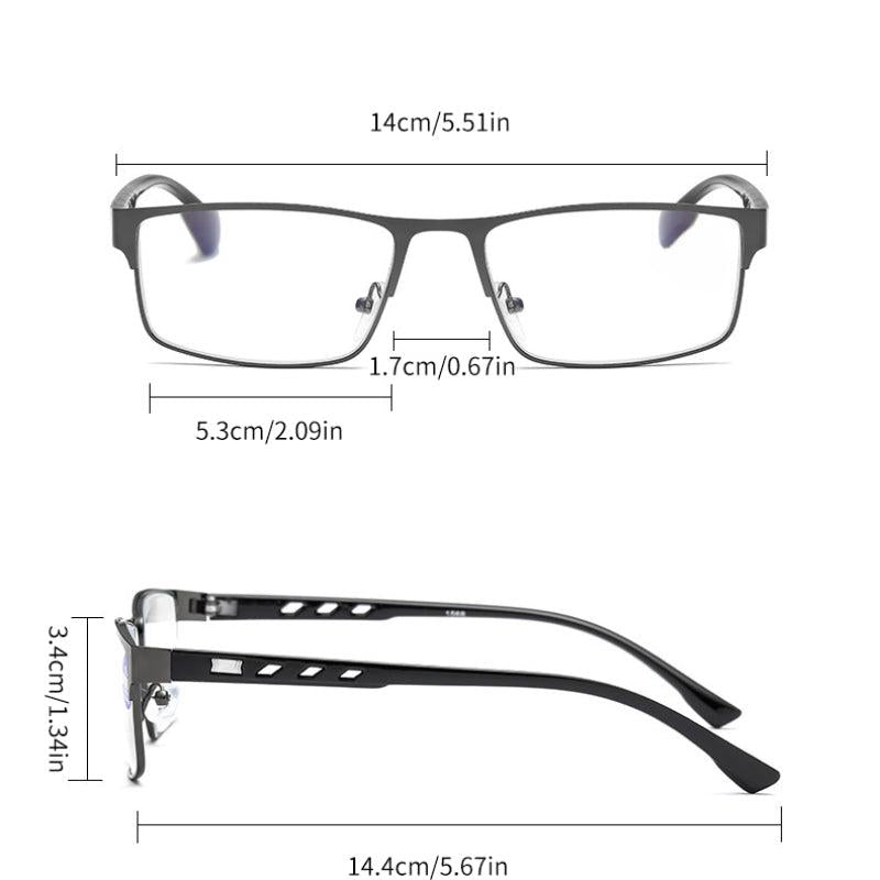 Metal Frame Presbyopia Glasses for Middle Aged - Farsightedness Glasses