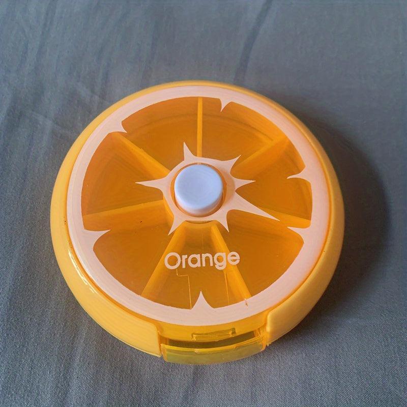 Rotatable Fruit Pill Box - Portable Week Supply Storage