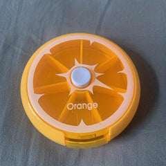 Rotatable Fruit Pill Box - Portable Week Supply Storage