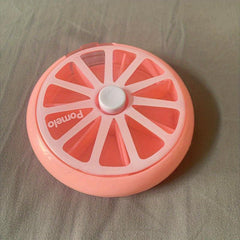 Rotatable Fruit Pill Box - Portable Week Supply Storage