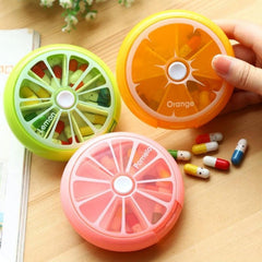 Rotatable Fruit Pill Box - Portable Week Supply Storage