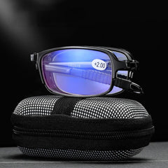 Foldable Presbyopia Glasses Lens 150-350 Unisex Zipper Bag