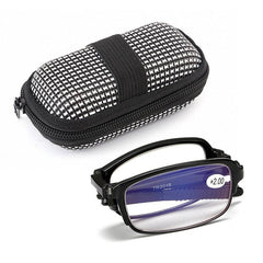 Foldable Presbyopia Glasses Lens 150-350 Unisex Zipper Bag