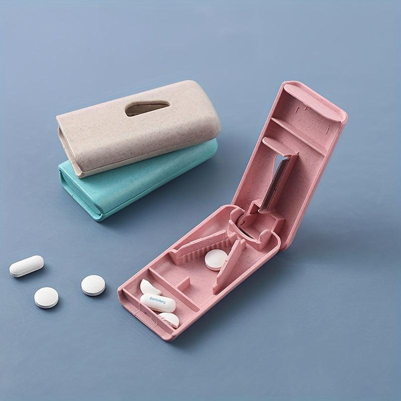Portable Medicine Cutter Box Tablet Divider Household Mini Split