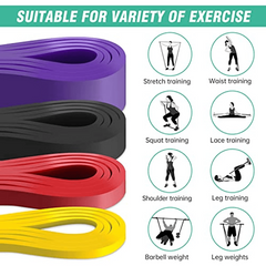 Fitness Resistance Band Elastic Band for Chest Pull-up Yoga Strength Assistance